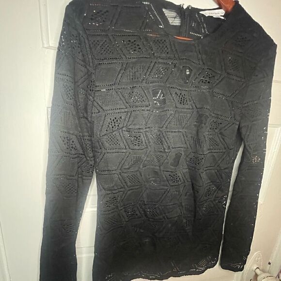 & Other Stories Crocheted Long Sleeve Blouse Size 8 - Picture 2 of 10